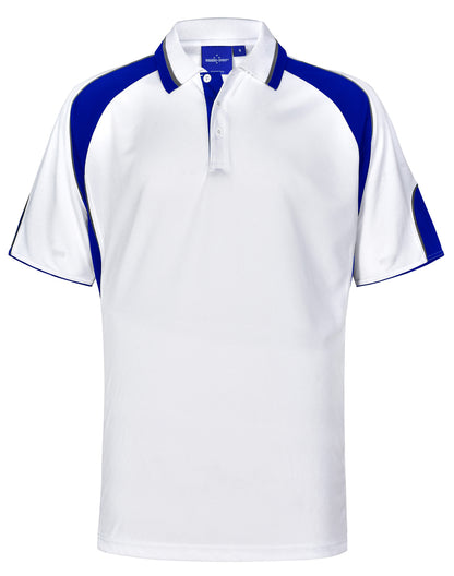 [PS61] Men's Cooldry Contrast Polo With Sleeve Panel