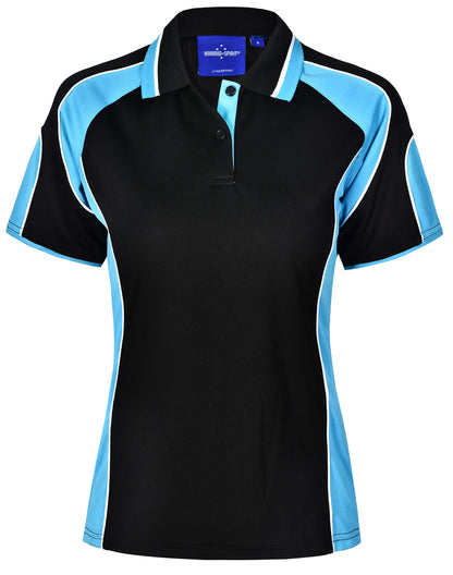 [PS62] Ladies' Cooldry Contrast Polo With Sleeve Panel