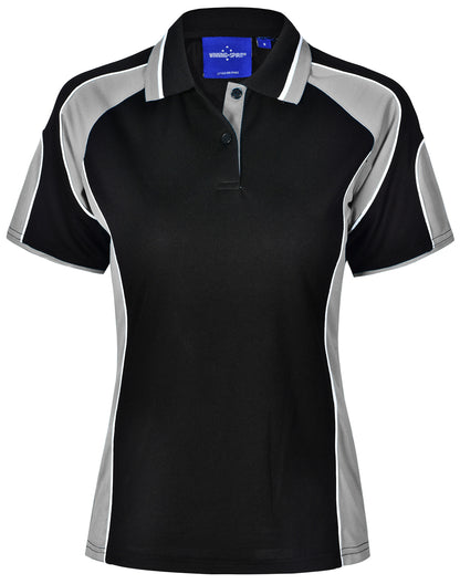 [PS62] Ladies' Cooldry Contrast Polo With Sleeve Panel