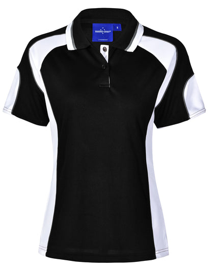 [PS62] Ladies' Cooldry Contrast Polo With Sleeve Panel