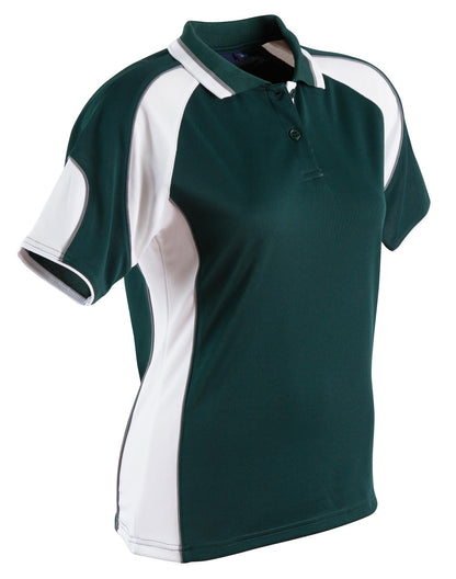 [PS62] Ladies' Cooldry Contrast Polo With Sleeve Panel