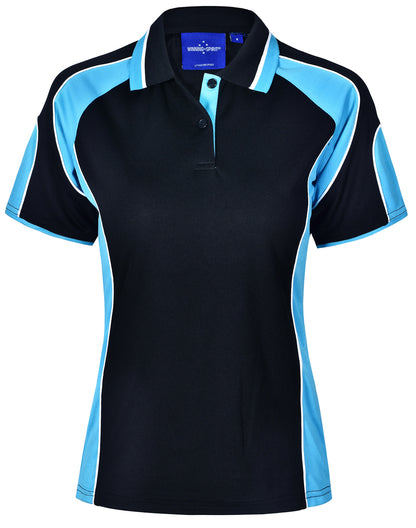 [PS62] Ladies' Cooldry Contrast Polo With Sleeve Panel