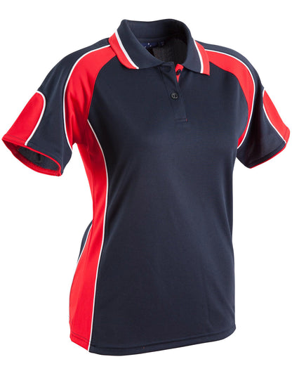 [PS62] Ladies' Cooldry Contrast Polo With Sleeve Panel