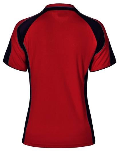 [PS62] Ladies' Cooldry Contrast Polo With Sleeve Panel