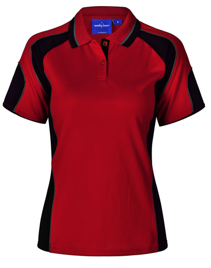 [PS62] Ladies' Cooldry Contrast Polo With Sleeve Panel