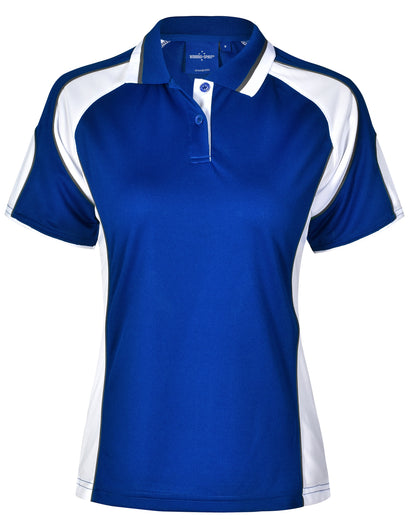 [PS62] Ladies' Cooldry Contrast Polo With Sleeve Panel