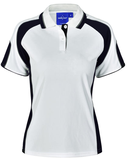 [PS62] Ladies' Cooldry Contrast Polo With Sleeve Panel