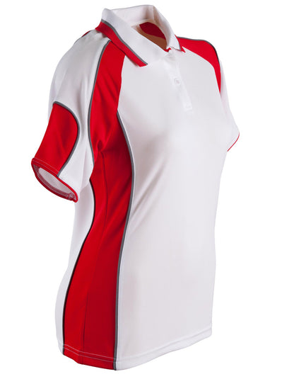[PS62] Ladies' Cooldry Contrast Polo With Sleeve Panel