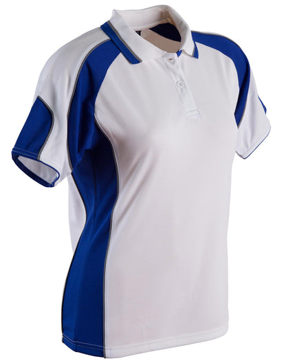 [PS62] Ladies' Cooldry Contrast Polo With Sleeve Panel