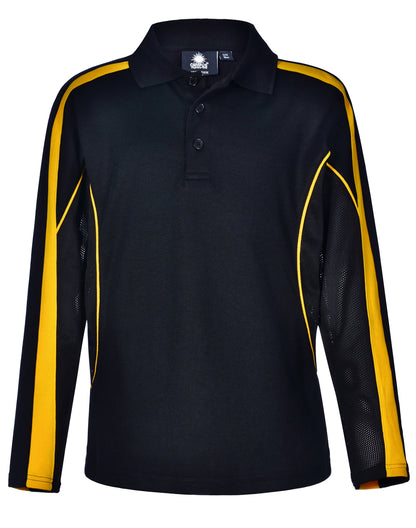 [PS69K] Kids' TrueDry Long Sleeve Polo