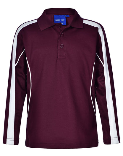 [PS69K] Kids' TrueDry Long Sleeve Polo