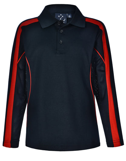 [PS69K] Kids' TrueDry Long Sleeve Polo