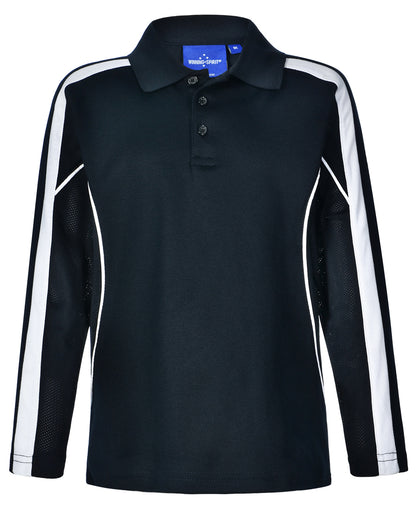 [PS69K] Kids' TrueDry Long Sleeve Polo