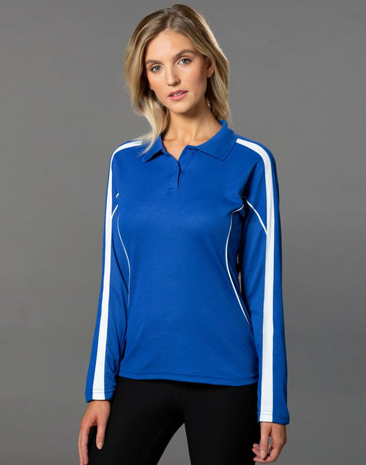 [PS70] Ladies' TrueDry Long Sleeve Polo