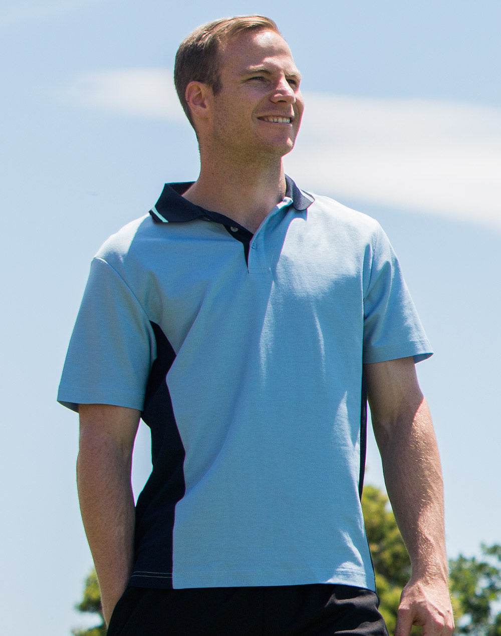 [PS73] Men's TrueDry Contrast S/S Polo