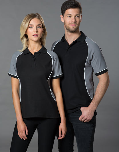 [PS77] Men's TrueDry Tri-colour S/S Pique Polo