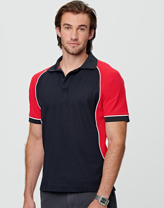 [PS77] Men's TrueDry Tri-colour S/S Pique Polo