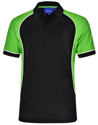 [PS77] Men's TrueDry Tri-colour S/S Pique Polo