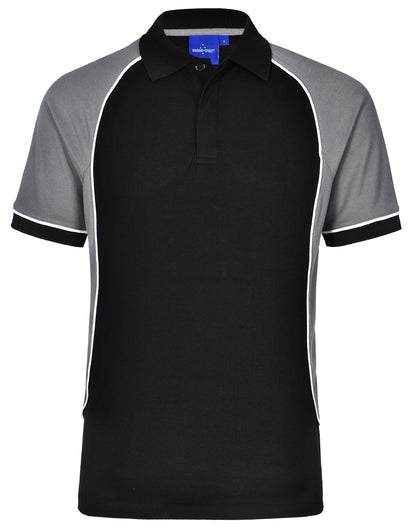 [PS77] Men's TrueDry Tri-colour S/S Pique Polo