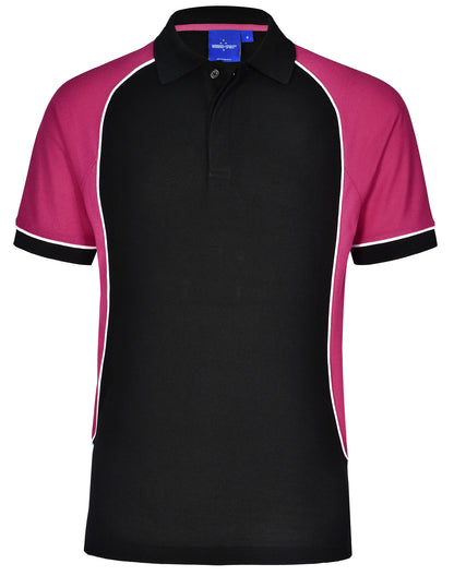 [PS77] Men's TrueDry Tri-colour S/S Pique Polo