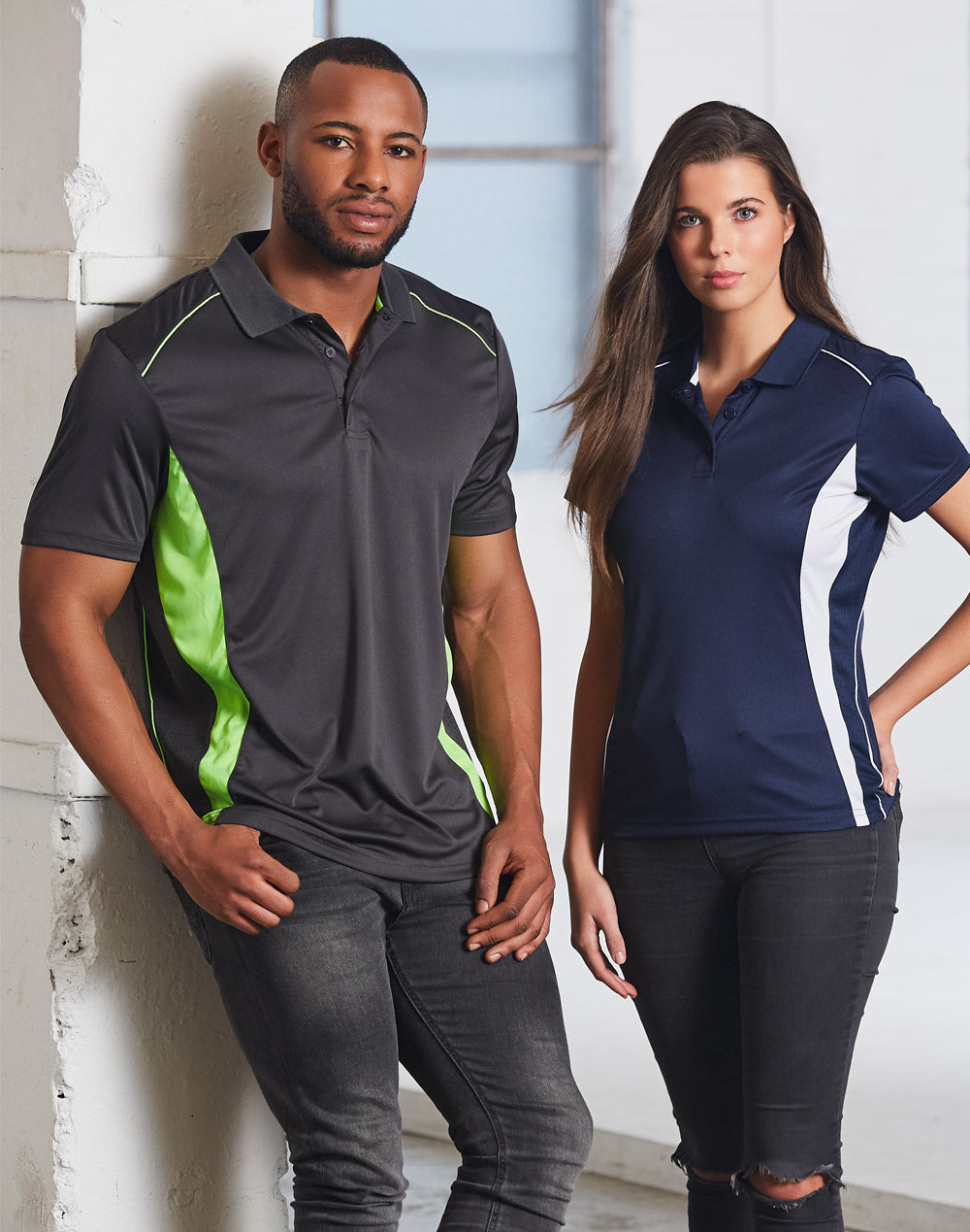 [PS80] Ladies' Cooldry S/S Contrast Interlock Polo