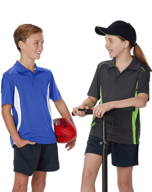 [PS79K] Kids' Cooldry S/S Contrast Interlock Polo