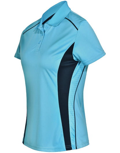 [PS80] Ladies' Cooldry S/S Contrast Interlock Polo