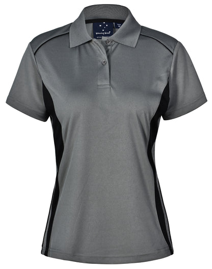[PS80] Ladies' Cooldry S/S Contrast Interlock Polo
