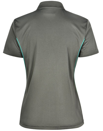 [PS80] Ladies' Cooldry S/S Contrast Interlock Polo