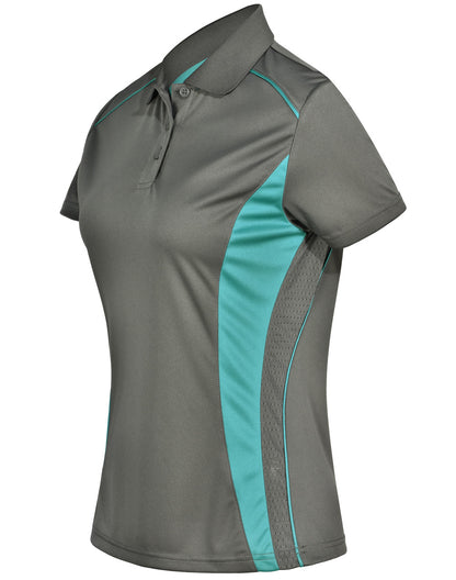 [PS80] Ladies' Cooldry S/S Contrast Interlock Polo