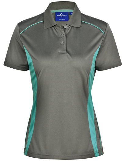 [PS80] Ladies' Cooldry S/S Contrast Interlock Polo