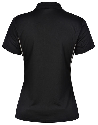 [PS80] Ladies' Cooldry S/S Contrast Interlock Polo
