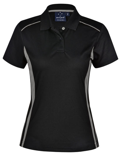[PS80] Ladies' Cooldry S/S Contrast Interlock Polo