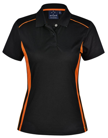 [PS80] Ladies' Cooldry S/S Contrast Interlock Polo