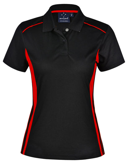 [PS80] Ladies' Cooldry S/S Contrast Interlock Polo
