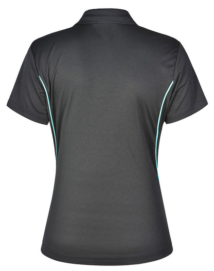 [PS80] Ladies' Cooldry S/S Contrast Interlock Polo