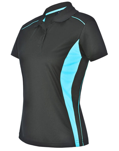 [PS80] Ladies' Cooldry S/S Contrast Interlock Polo