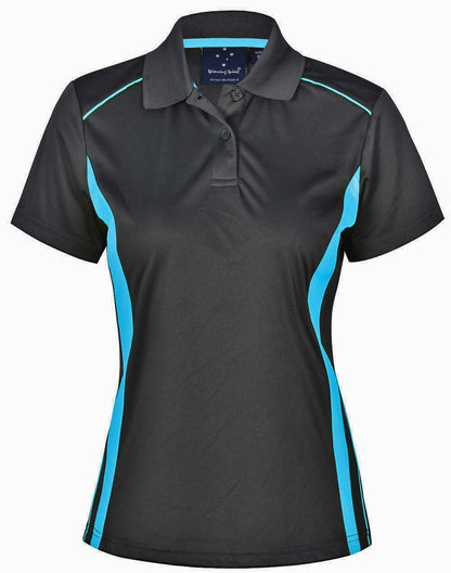 [PS80] Ladies' Cooldry S/S Contrast Interlock Polo