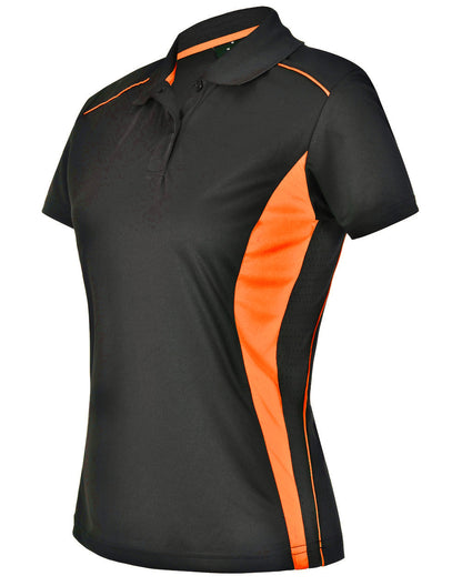 [PS80] Ladies' Cooldry S/S Contrast Interlock Polo