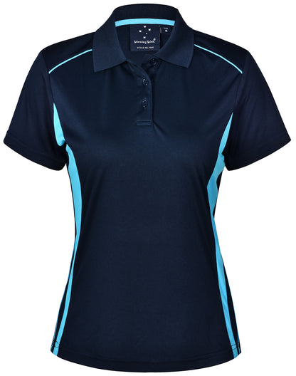 [PS80] Ladies' Cooldry S/S Contrast Interlock Polo