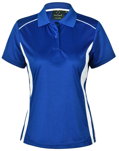 [PS80] Ladies' Cooldry S/S Contrast Interlock Polo