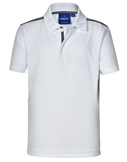 [PS83K] Kids' Ultra Dry Short Sleeve Contrast Polo