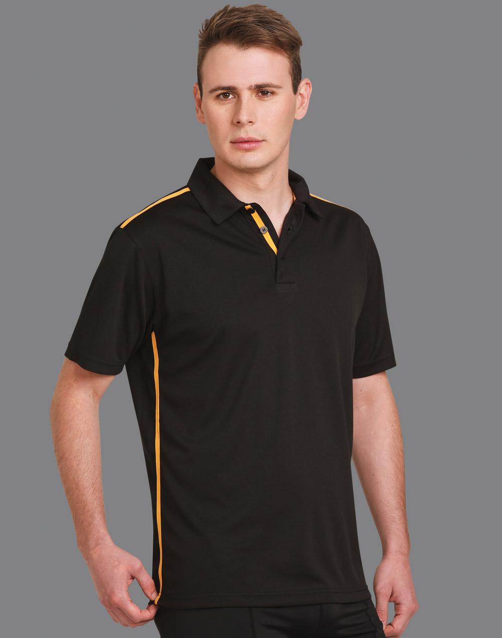 [PS83] Men's rapid cool short sleeve contrast polo