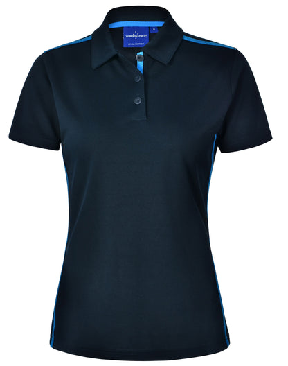 [PS84] Ladies' rapid cool short sleeve contrast polo