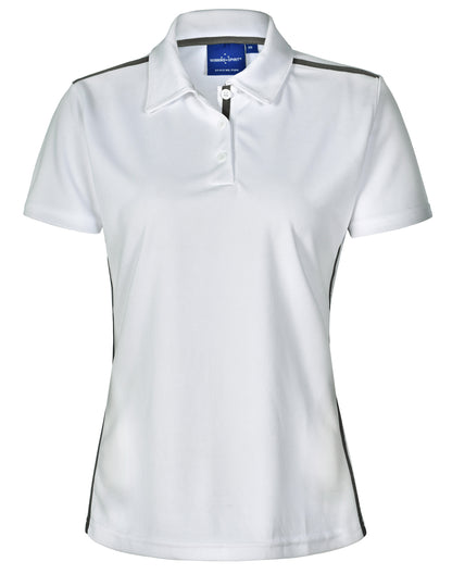 [PS84] Ladies' rapid cool short sleeve contrast polo
