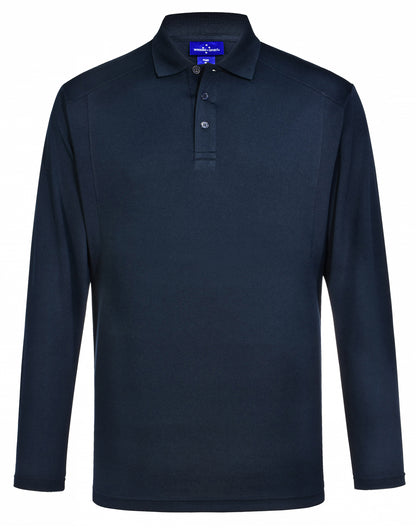 [PS89] Men's Bamboo Charcoal L/S Polo