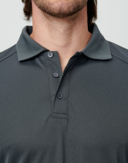 [PS89] Men's Bamboo Charcoal L/S Polo