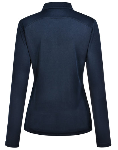 [PS90] Ladies' Bamboo Charcoal L/S Polo