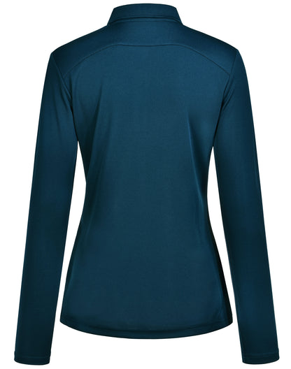 [PS90] Ladies' Bamboo Charcoal L/S Polo