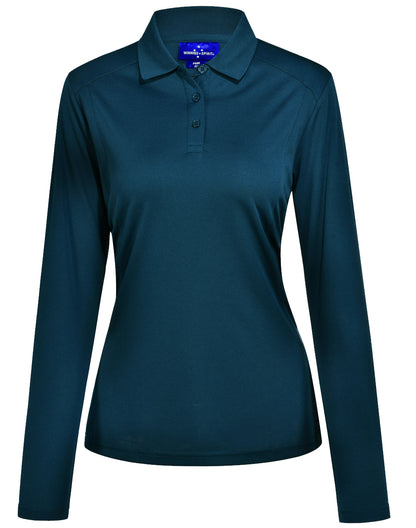 [PS90] Ladies' Bamboo Charcoal L/S Polo